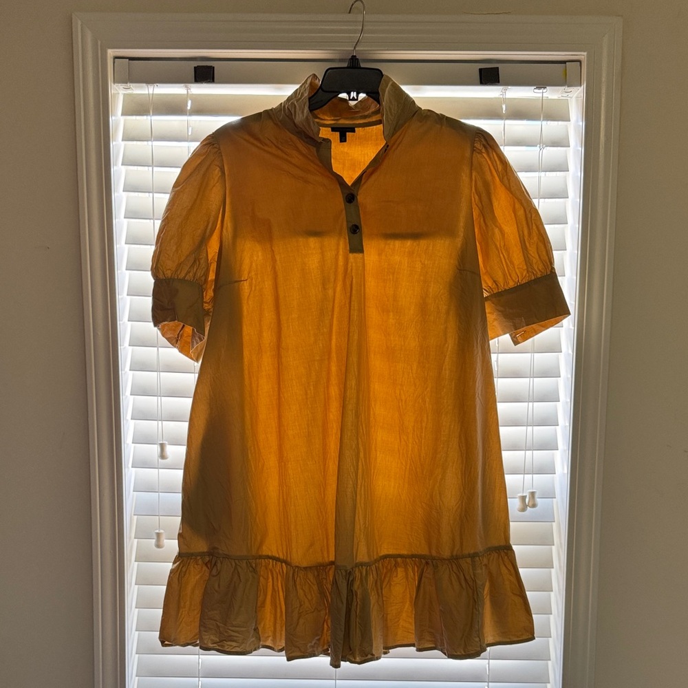 Who What Wear Golden Mini Dress